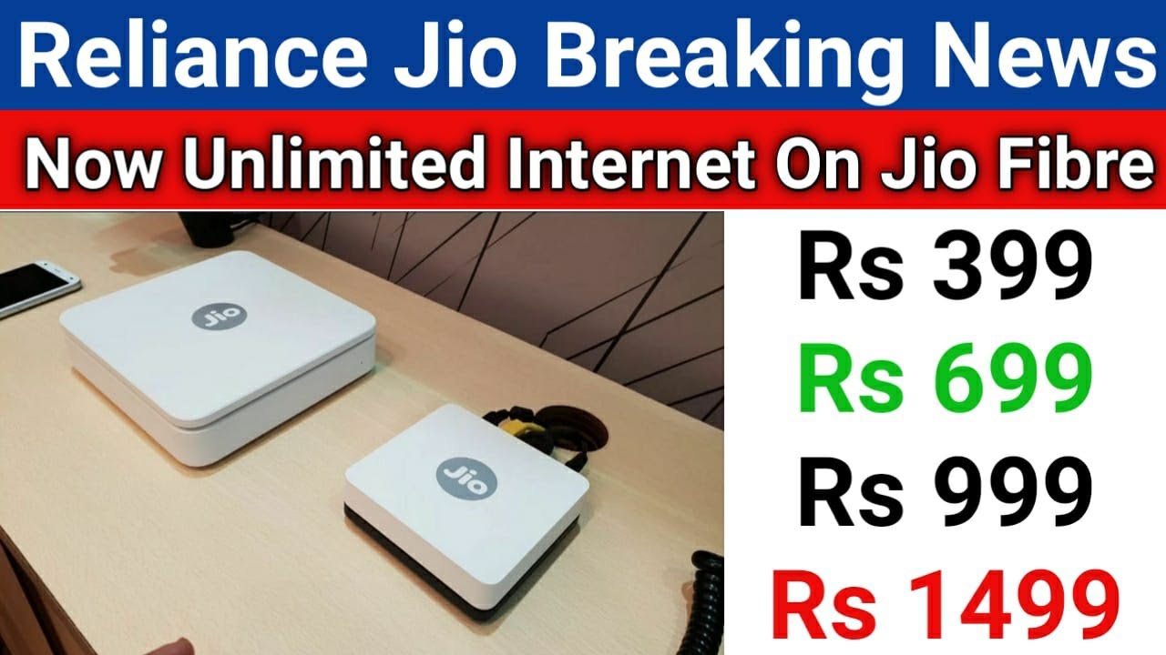 Jio Fibre 4 New Plans Launch | Now No Data Limit | Unlimited Data On Jio Fibre