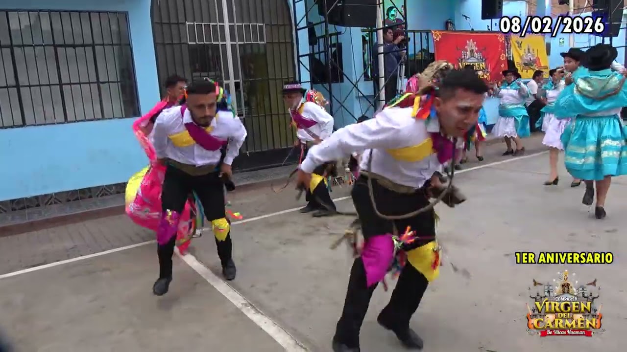 1ER ANIVERSARIO VIRGEN DEL CARMEN DE VILCAS HUAMAN - COMPARSA LOS REBELDES DE CHACARI
