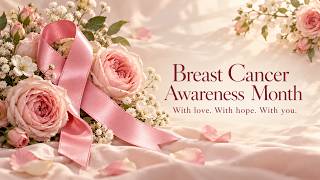 Breast Cancer Awareness Month 🎀 4K TV Wallpaper | Pink Ribbon & Roses | 1 Hour screenshot 4