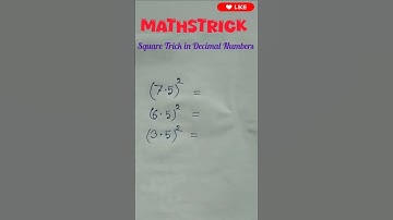 Square Trick in Decimal Numbers|Mathstrick#shorts #shortsviral