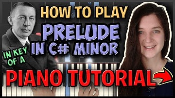 How To Play "Prelude in C# Minor" by Rachmaninoff - Easy Piano (Synthesia) [Piano Tutorial] [HD]