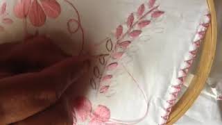 Cómo hacer las líneas o tallos de una flor para blusas