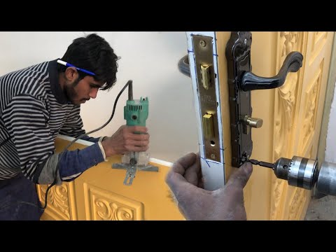 How To Install A New Door & Replace Fittings | wooden door fitting technique | Pure