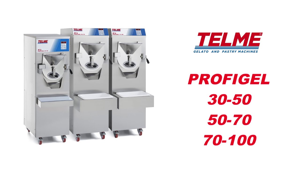 Professional horizontal batch freezers for gelato Profigel by Telme