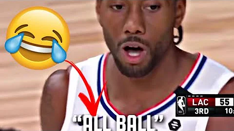Kawhi said “all ball” after blocking LEBRON shot💀💀