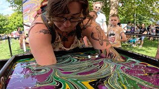 Body Marbling Dip by BLVisuals at Return to the River Festival 231