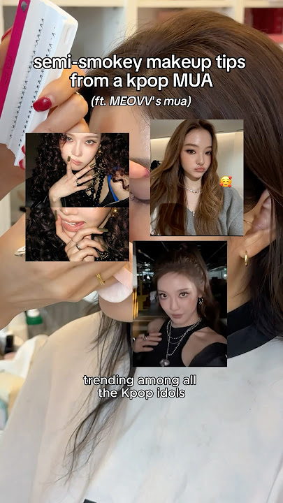 semi-smokey makeup tips & products from a kpop MUA🐈‍⬛ #beauty #makeup