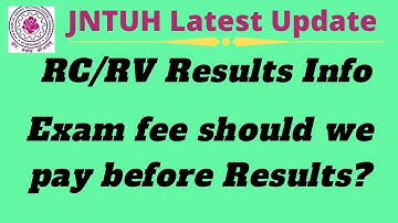 JNTUH Recounting Revaluation Results Update || JNTUH latest update ||JNTUH RCRV results update