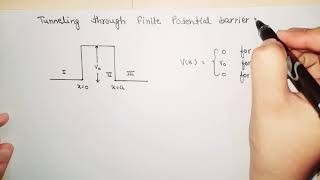 Finite Potential Barrier|| Quantum Tunneling