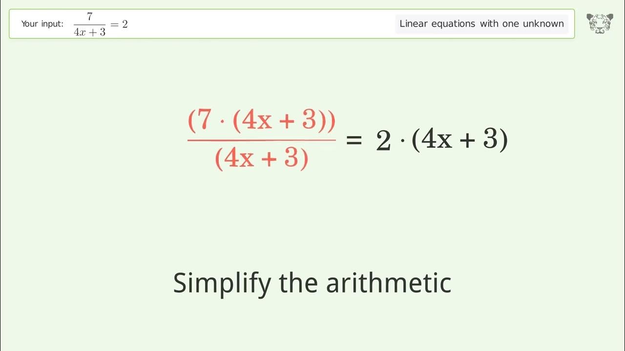 Linear Equation With One Unknown Solve 7 4x 3 2 Step by step linear-equation-with-one-unknown-solve-7-4x-3-2-step-by-step