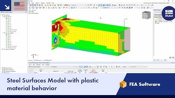 Steel Surface Model with Plastic Material Behavior