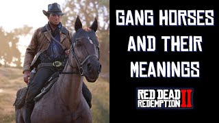 GANG HORSES AND THEIR MEANINGS | RED DEAD REDEMPTION 2