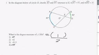 Interior Angles of a Circle