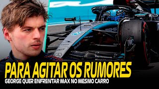 RUSSELL QUER ENFRENTAR MAX NA MERCEDES E FALA SOBRE DIFICULDADES DO W15