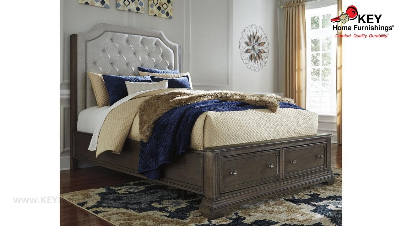 Ashley Mikalene Queen Panel Bed With Storage (APKB737QPS) KEY Home