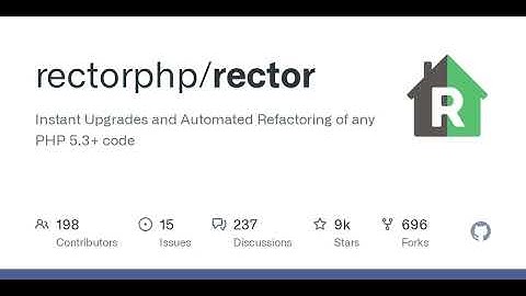 GitHub - rectorphp/rector: Instant Upgrades and Automated Refactoring of any PHP 5.3+ code