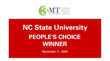 NC State 2025 Three Minute Thesis People