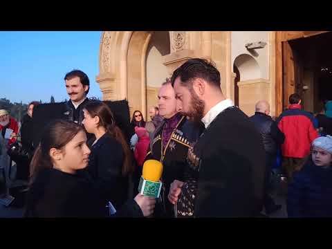Celebration Christ's Christmas in the temple of the Holy Trinity