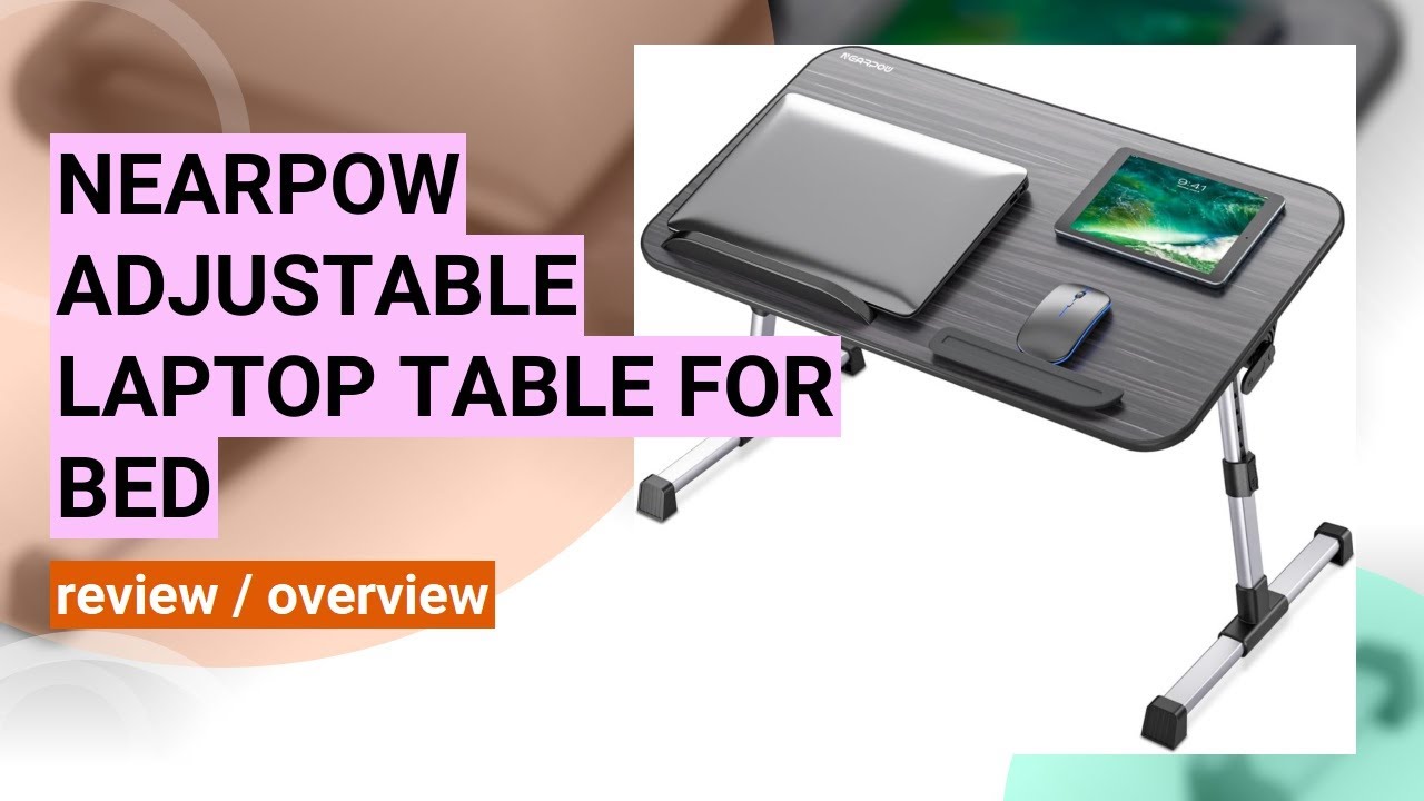 NEARPOW Laptop Table Review: The Ultimate Adjustable Bed Desk Solution!