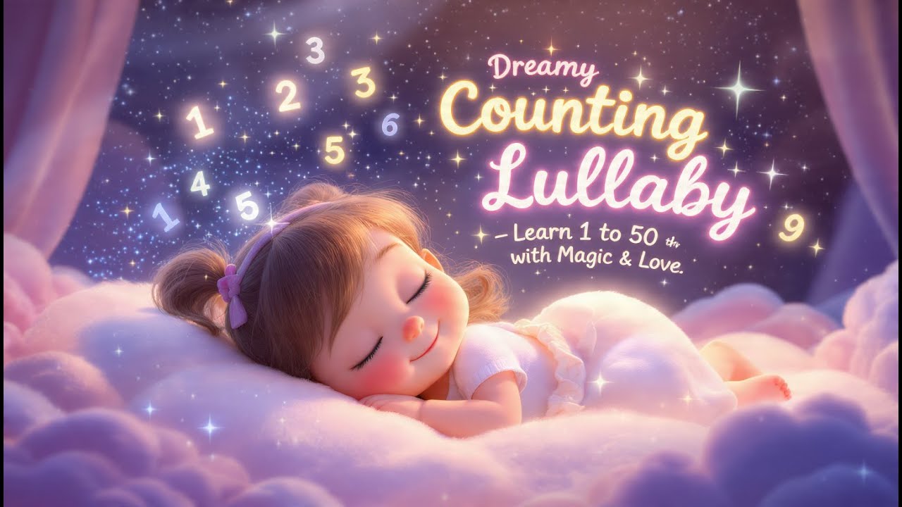 Learn Numbers 1–50 | Gentle Counting Song with Magic ✨