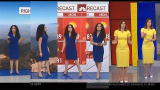 Stephanie Olmo w/the afternoon First Alert Forecast for NBC4 LA (& Annabelle Sedano) - July 22, 2026