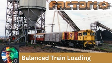 Factorio trains Balanced Unloading