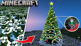 【マイクラ】サバイバルで超巨大クリスマスツリーを作ってみた【効率を極めるサバイバル】Part27