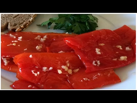 Видео рецепт Запеченные перцы с чесноком