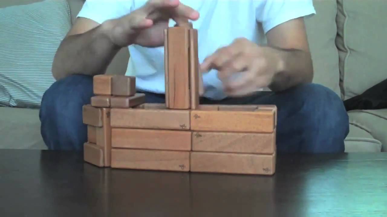 Magnetic Wooden Toys from Tegu - Building a Steamboat