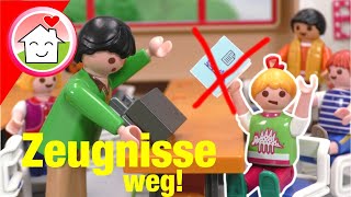 Playmobil Familie Hauser - Zeugnisse verschwunden - Schulgeschichte mit Lena
