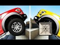 Round Wheels vs Square Wheels #2 - Beamng drive