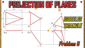 PROJECTION OF PLANES_Recreated_Lecture 9 - Isoceles Triangle that looks as Equilateral Triangle