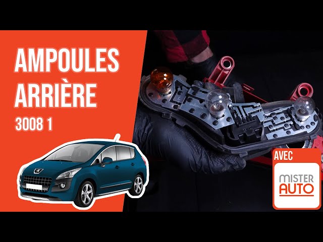 Changer les ampoules de feux arrière Peugeot 3008 1 💡 