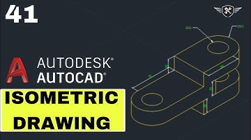 Autocad Isometric Drawing 41 | AutoCAD tutorial for beginners #akd #autocad #design