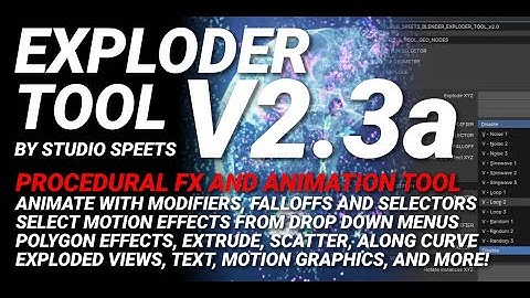 Exploder Tool 2.3a Product Breakdown | #b3d #blender #blendertutorial #3d #blender3d
