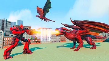 New Dragon Robot Car Transform Simulator Android Gameplay By Games Zone