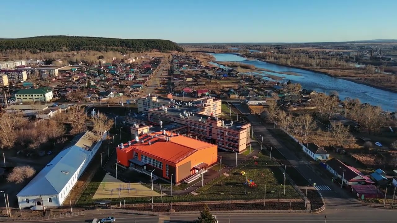 Нижнеудинск полет над городом 25 октября 2022      4K