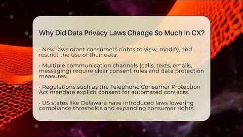 Why Did Data Privacy Laws Change So Much In CX? - Call Center Pro Strategies