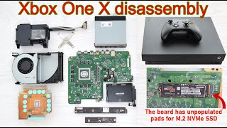 Xbox One X disassembly and Upgrade options including Unpopulated M.2 slot  for NVMe SSD. - YouTube