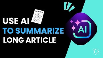 How To Use Ai To Summarize Long Articles !