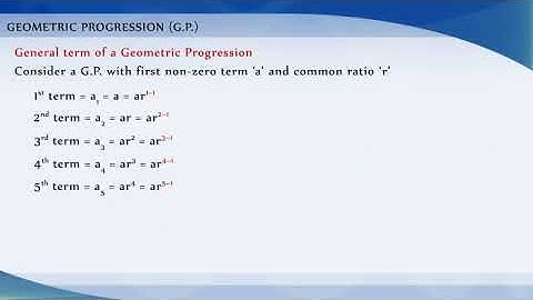 9.5 Geometric Progression  - Chapter 9: CBSE Class 11 Mathematics