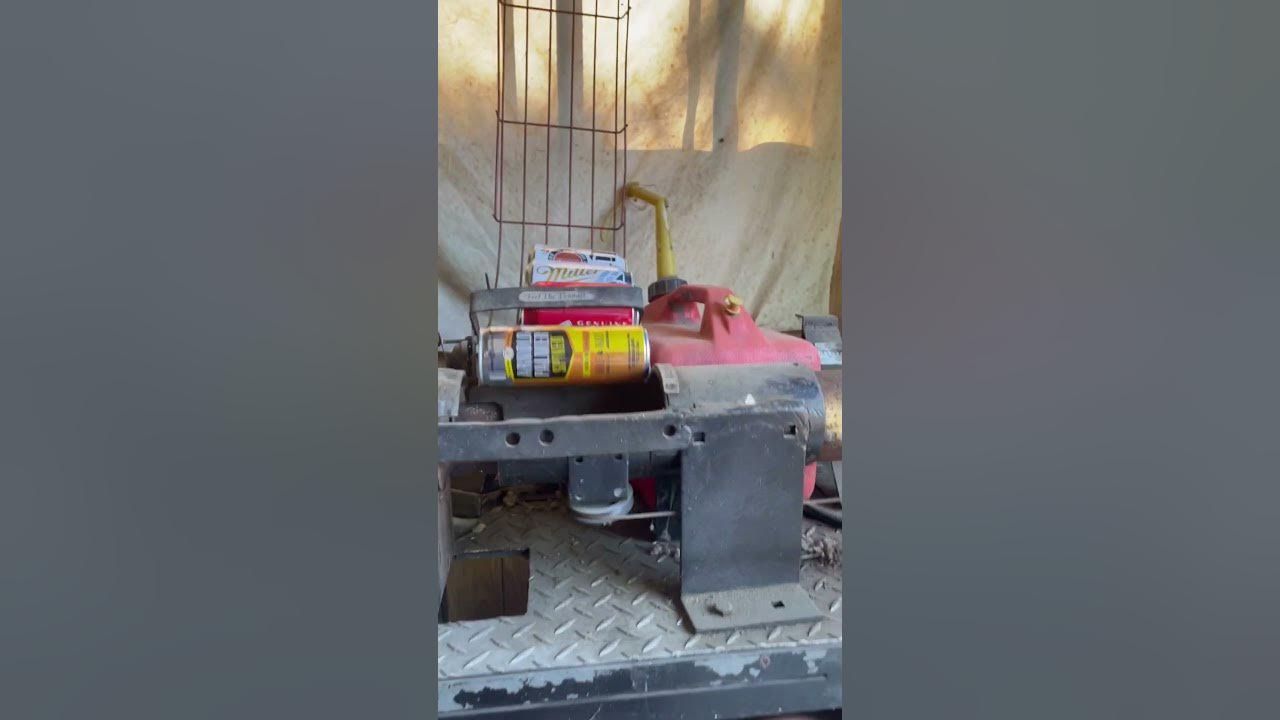Electric Can crusher made with spare parts. YouTube