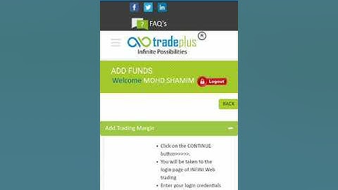 How to add fund in Tradeplus demat Account