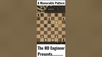 A Memorable Pattern I The HD Chess #shorts #ytshorts #chess #chessbaseindia