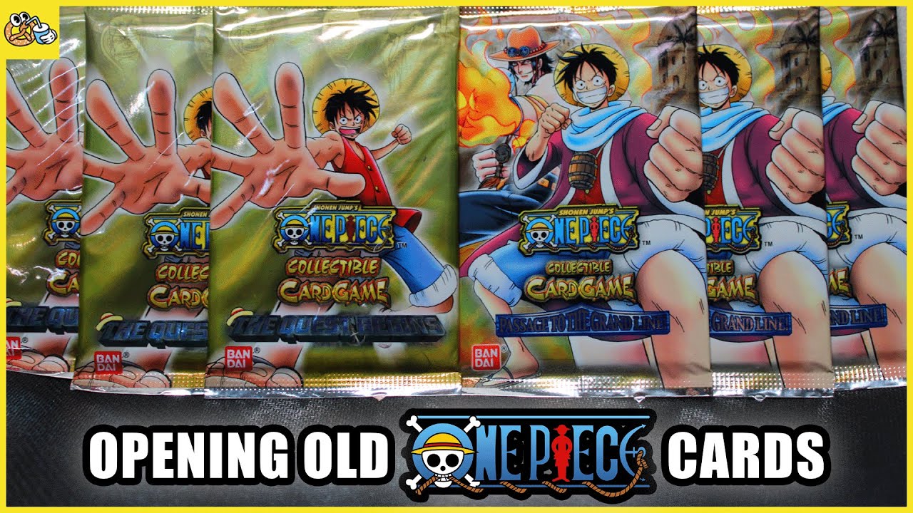 one piece card game old OPENING OLD ONE PIECE CARDS