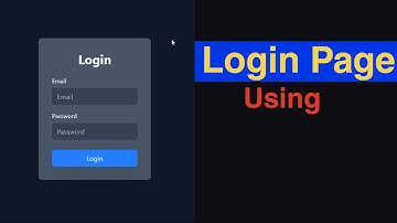 HTML Tailwind CSS Login Page | 2025