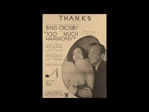 Bing Crosby - Thanks (1933)