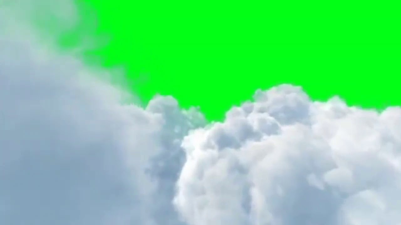 Cloud green screen - YouTube