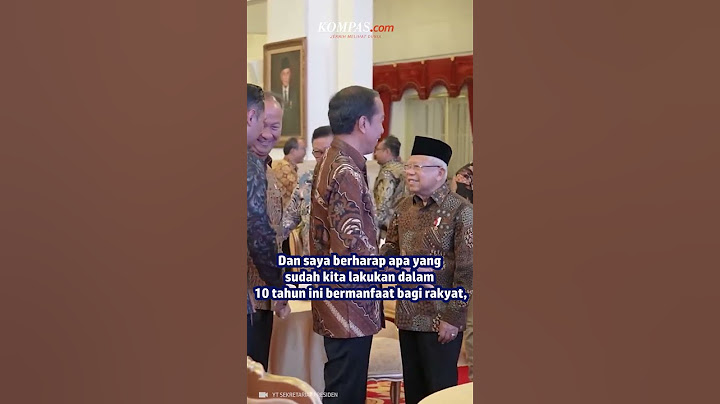 Presiden Jokowi Pamit ke Kabinet Indonesia Maju "Terima Kasih..."