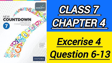 countdown 7 Math| Exercise 4 Question 6-13||Third Edition Oxford|| Chapter 4 Square and square root